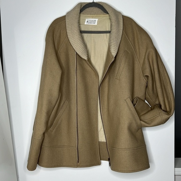Maison Martin Margiela Men’s Sz 52 Zip Wool Shawl Collar Coat Jacket - Italy - Picture 2 of 14